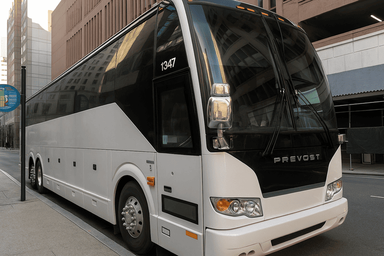 a Boca Raton Minibus Company coach bus