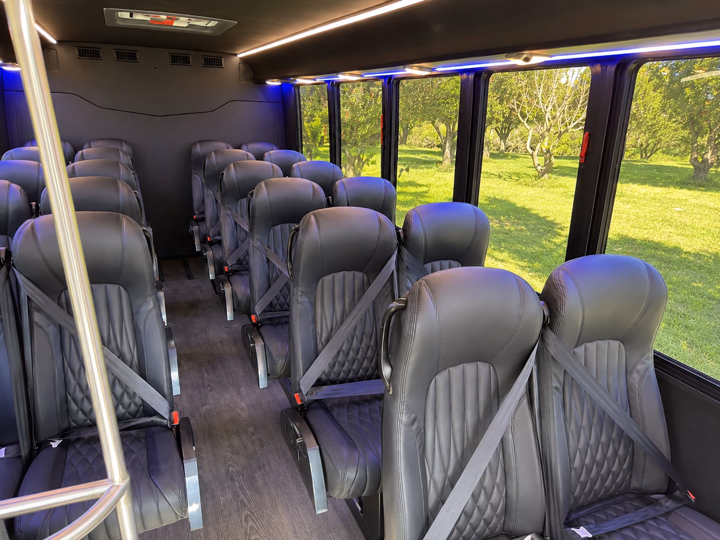 boca raton 20 passenger minibus inside