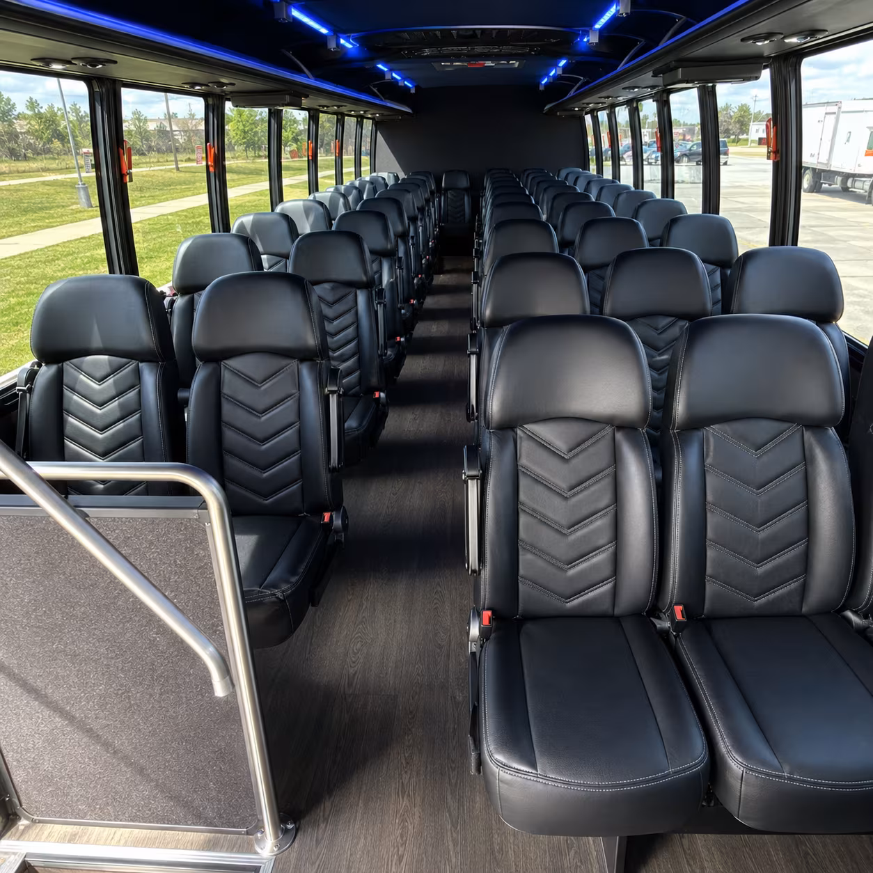 boca raton 25 passenger minibus inside