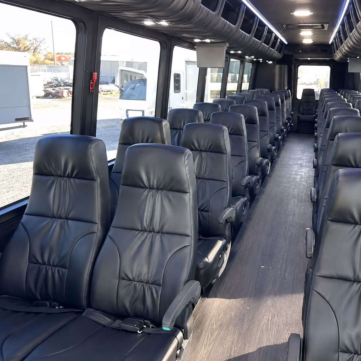 boca raton 28 passenger minibus interior