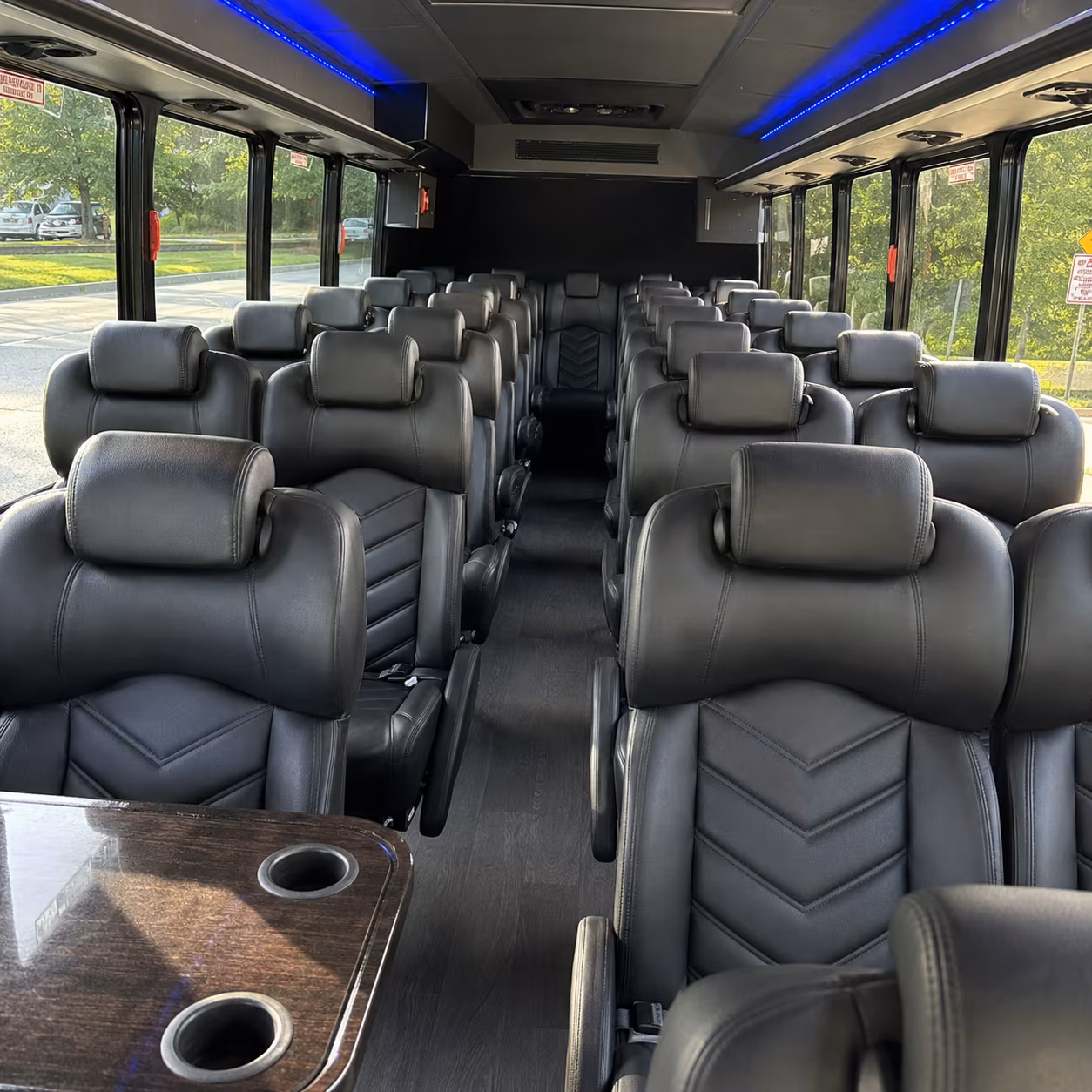 boca raton 30 passenger minibus interior
