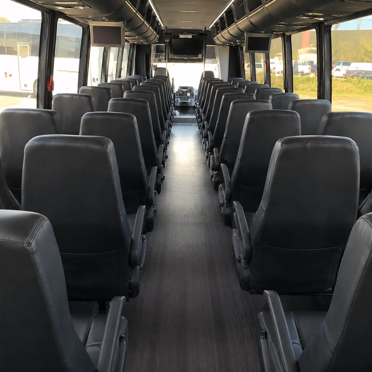 boca raton 35 passenger minibus interior