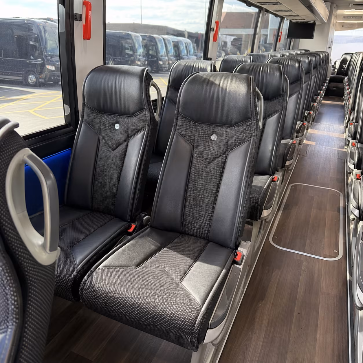 boca raton 40 passenger charter bus interior