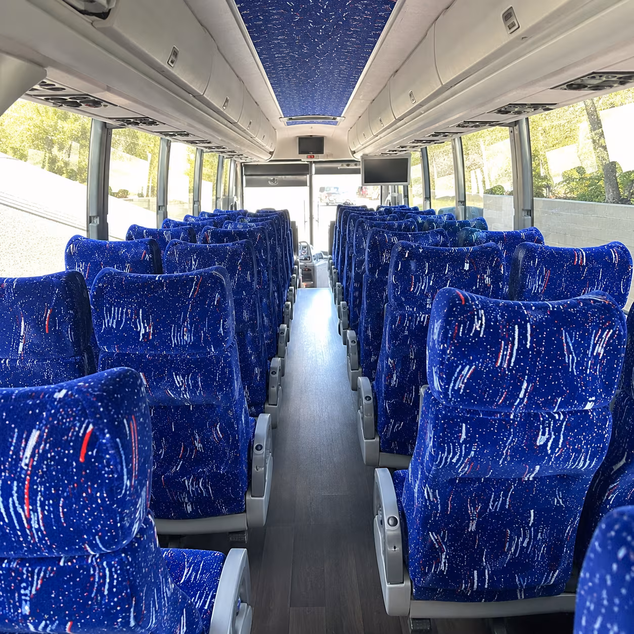 boca raton 50 passenger charter bus interior