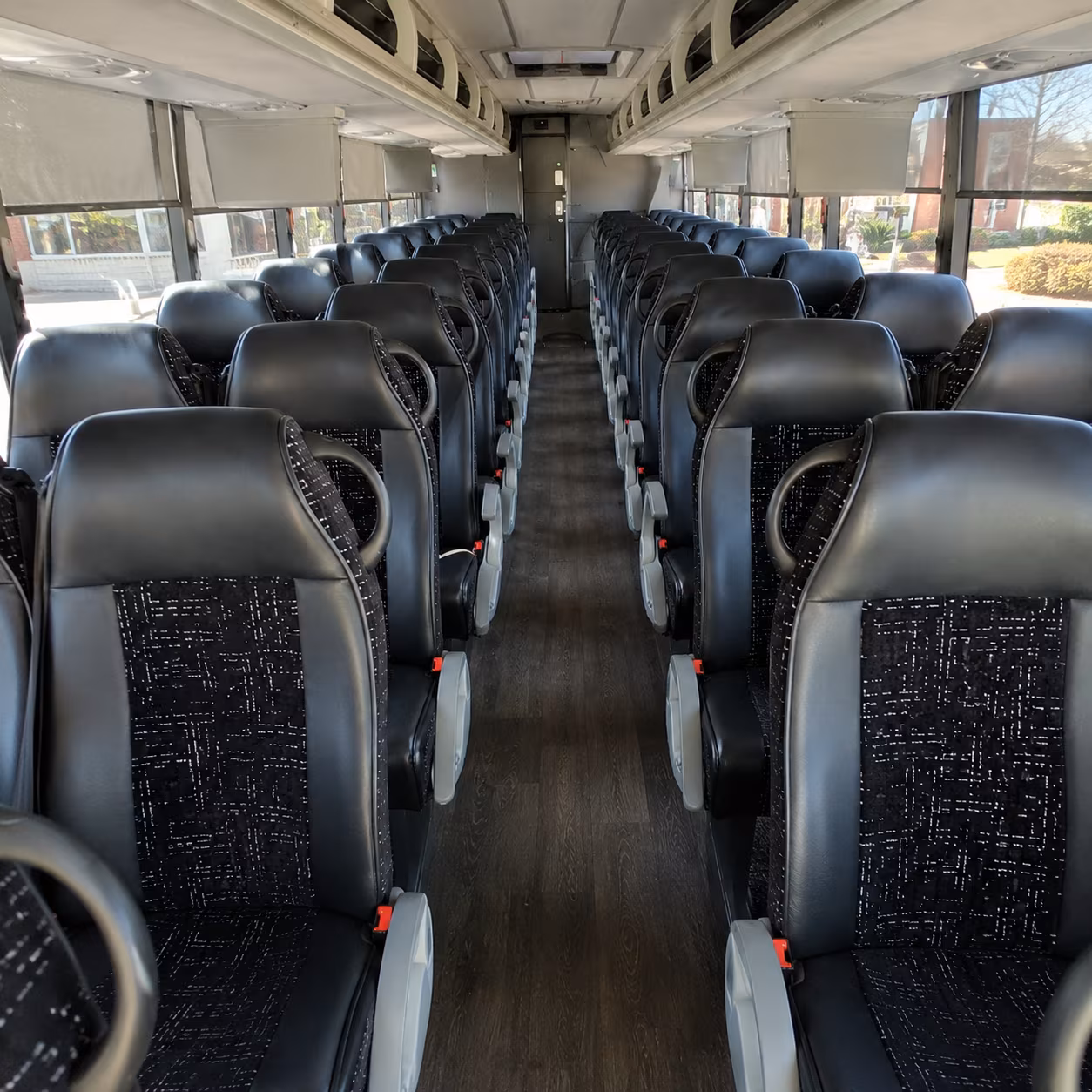 boca raton 54 passenger charter bus inside