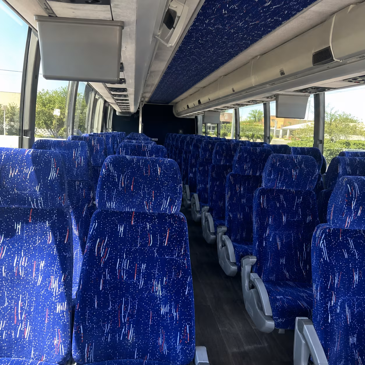 boca raton charter bus inside