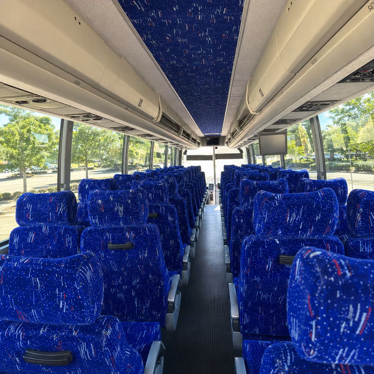 boca raton charter bus interior