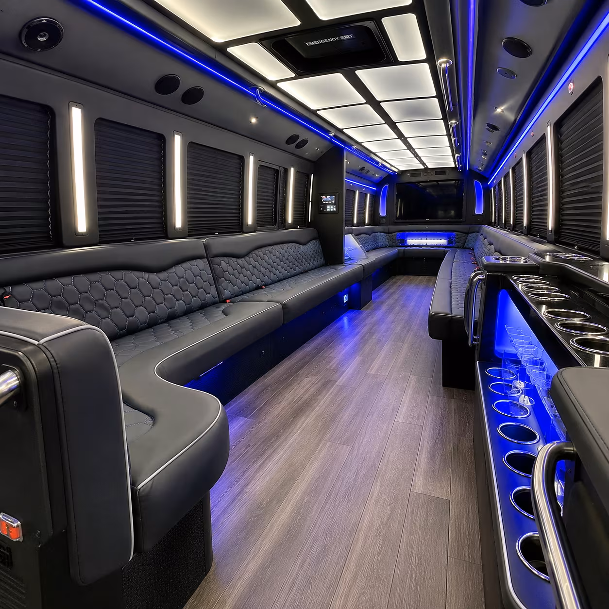 boca raton party bus inside